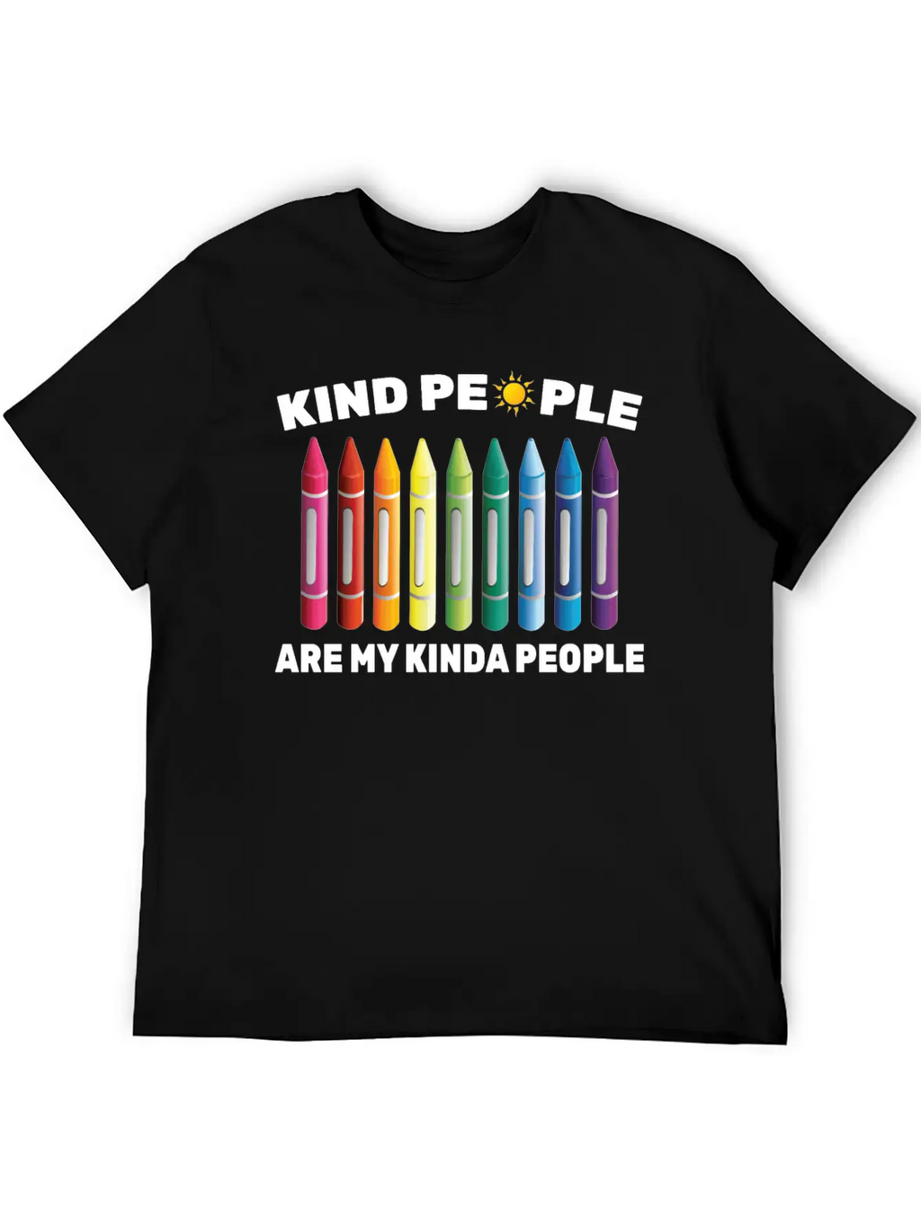 Inpirational - Kind People Are My Kinda People - Unisex Short Sleeve Soft Cotton T-Shirt – Casual Everyday Wear