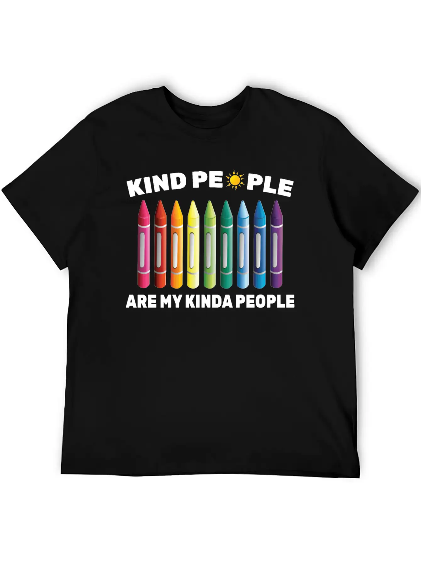 Inpirational - Kind People Are My Kinda People - Unisex Short Sleeve Soft Cotton T-Shirt – Casual Everyday Wear