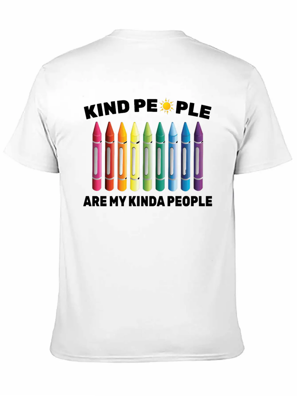 Inpirational - Kind People Are My Kinda People - Unisex Short Sleeve Soft Cotton T-Shirt – Casual Everyday Wear