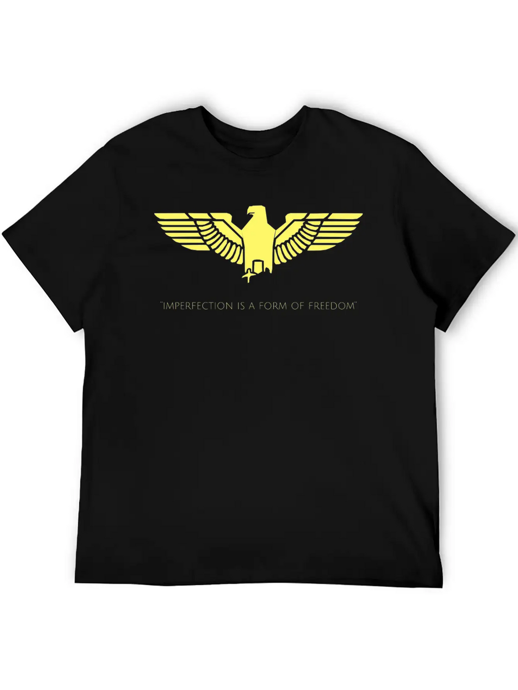 Inspirational Freedom Quote Casual Graphic T-Shirt – Simple And Comfortable Daily Wear