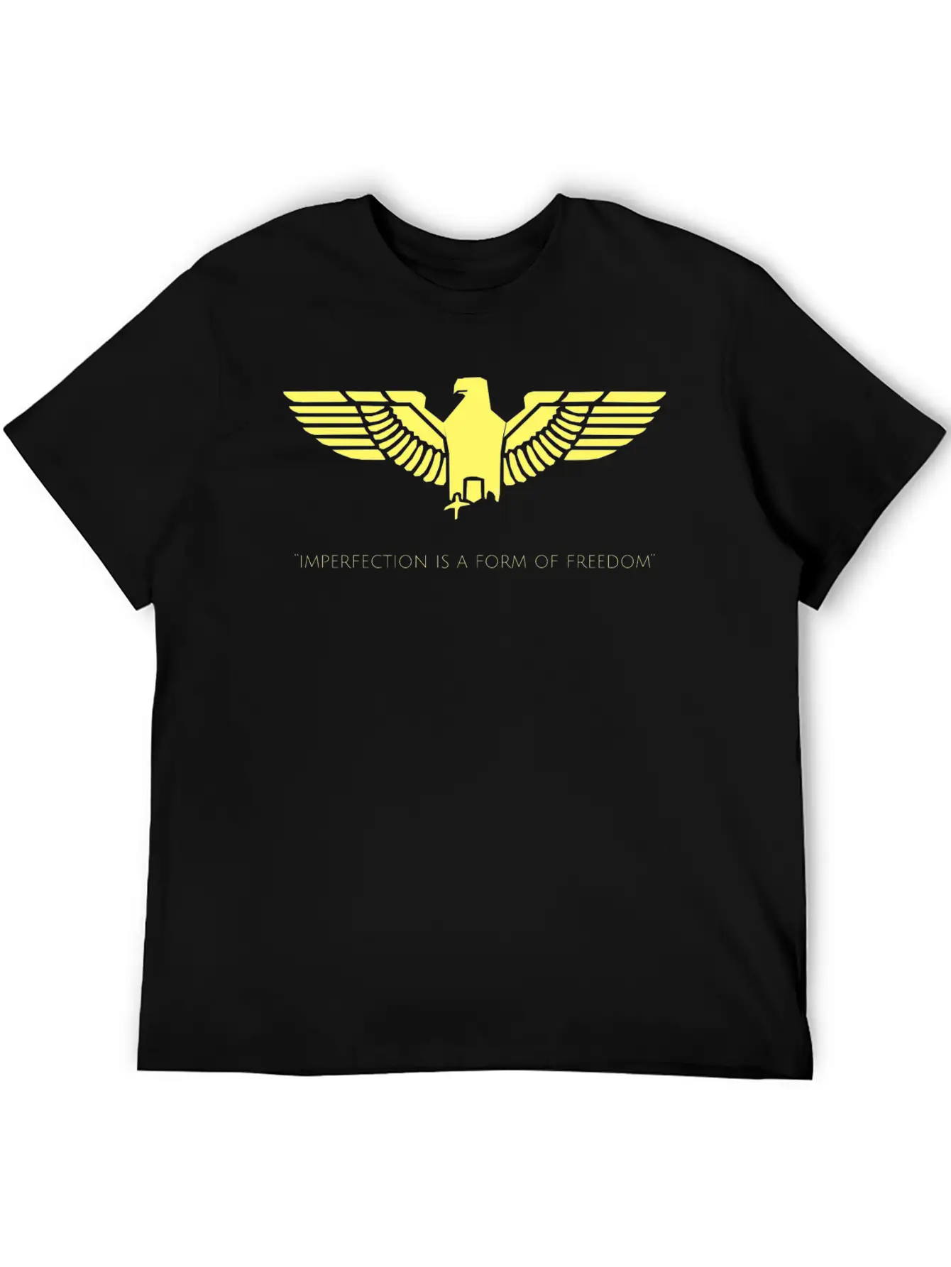 Inspirational Freedom Quote Casual Graphic T-Shirt – Simple And Comfortable Daily Wear