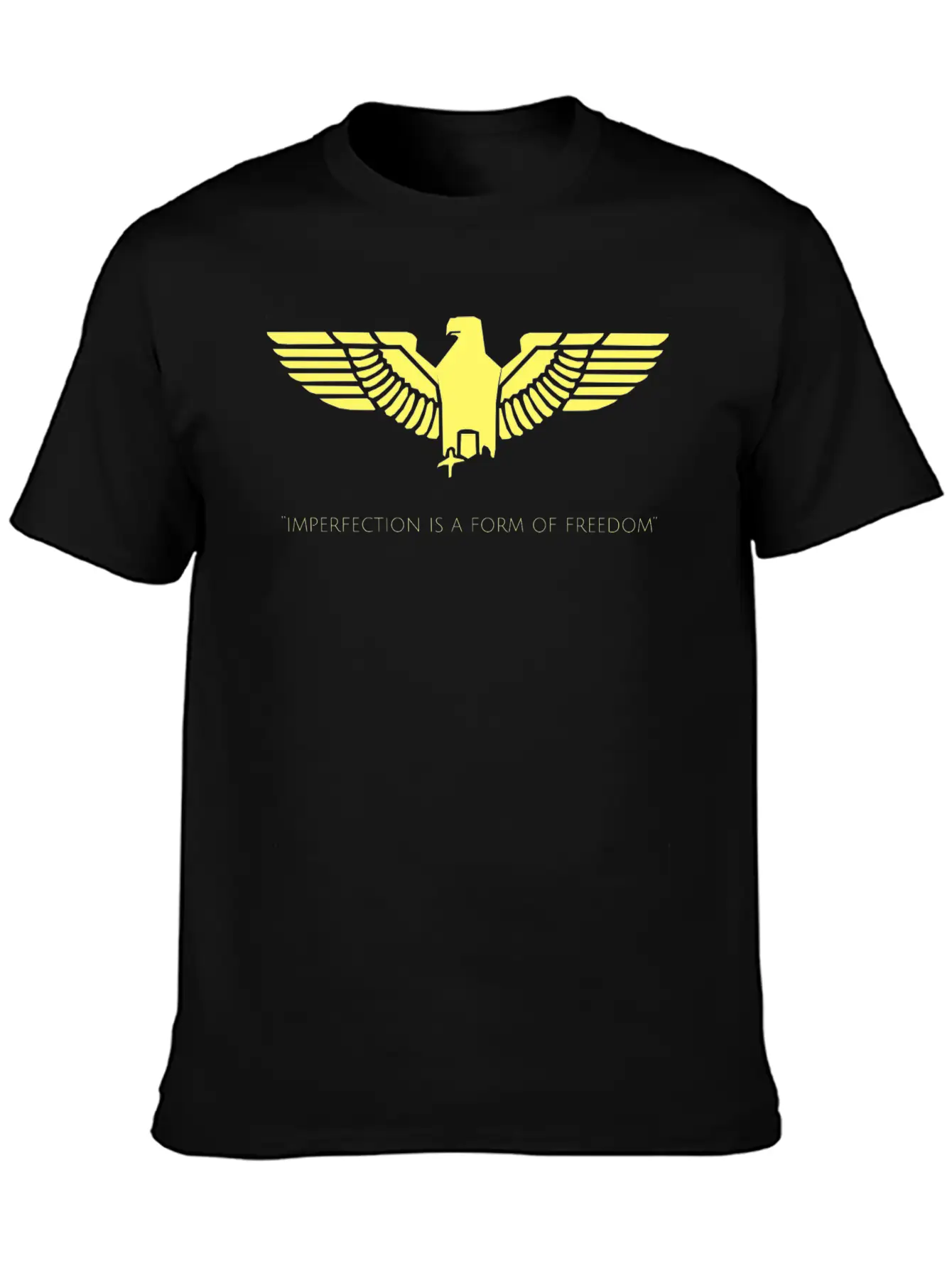 Inspirational Freedom Quote Casual Graphic T-Shirt – Simple And Comfortable Daily Wear