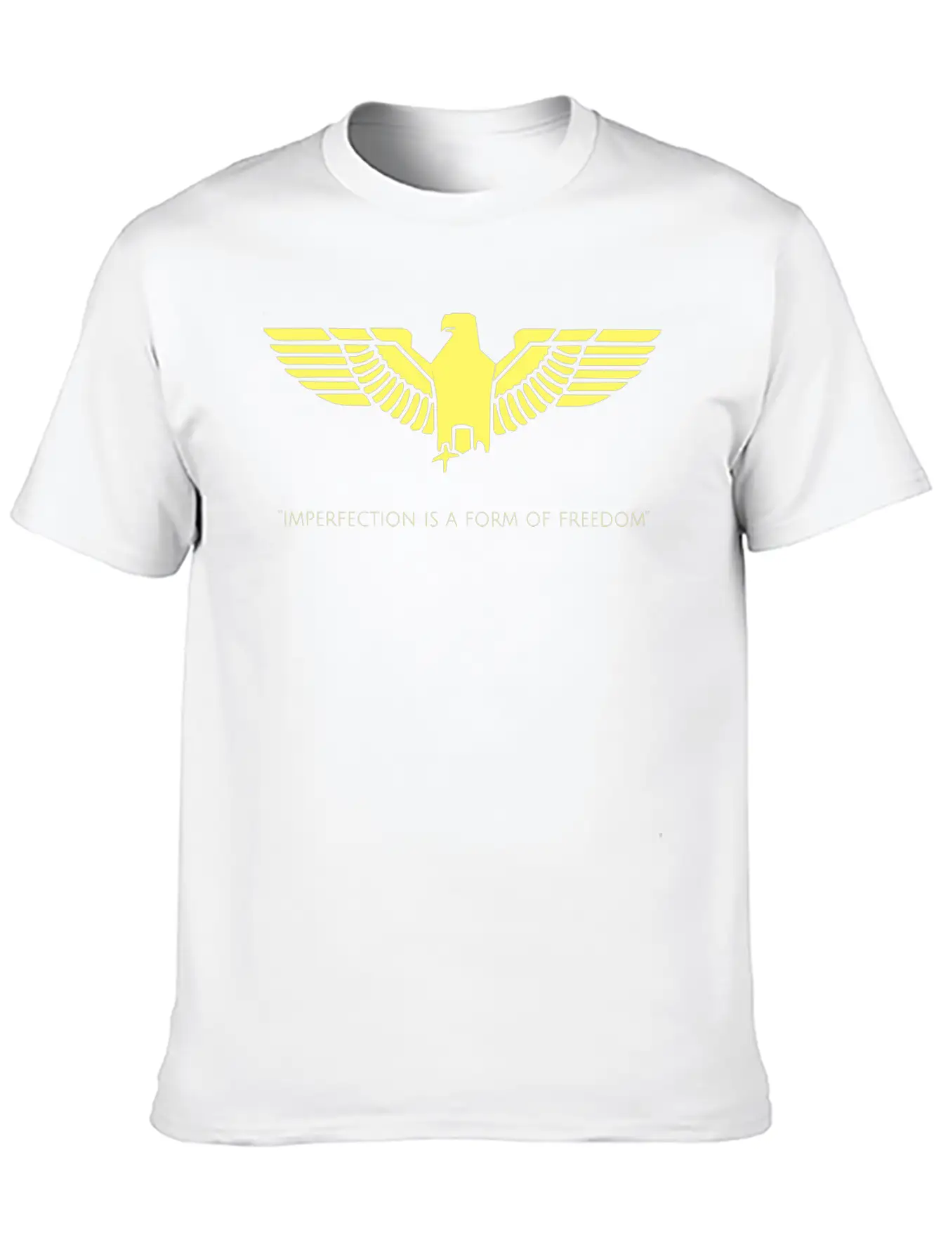 Inspirational Freedom Quote Casual Graphic T-Shirt – Simple And Comfortable Daily Wear