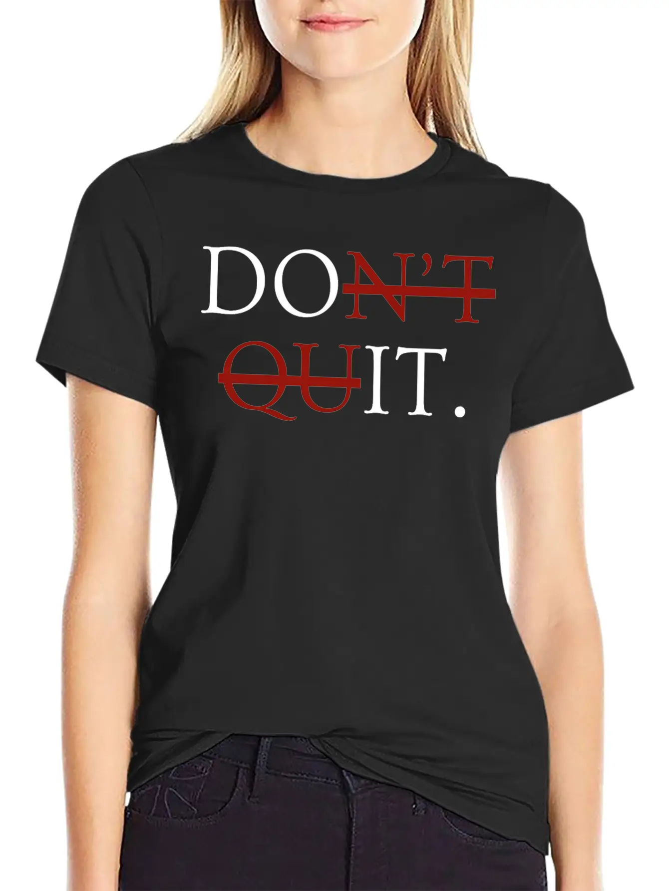 Inspirational Motivational Quit Growth-Minded Go G Unisex Casual T-Shirt – Clean Design For Daily Comfort