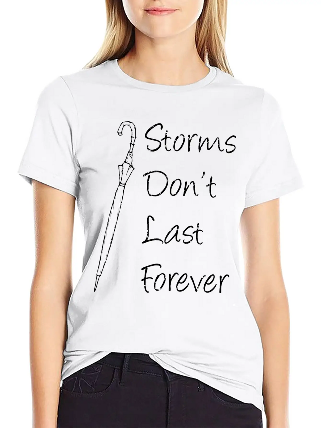 Inspirational - Storms Don't Last Forever - Unisex Short Sleeve Soft Cotton T-Shirt – Casual Everyday Wear