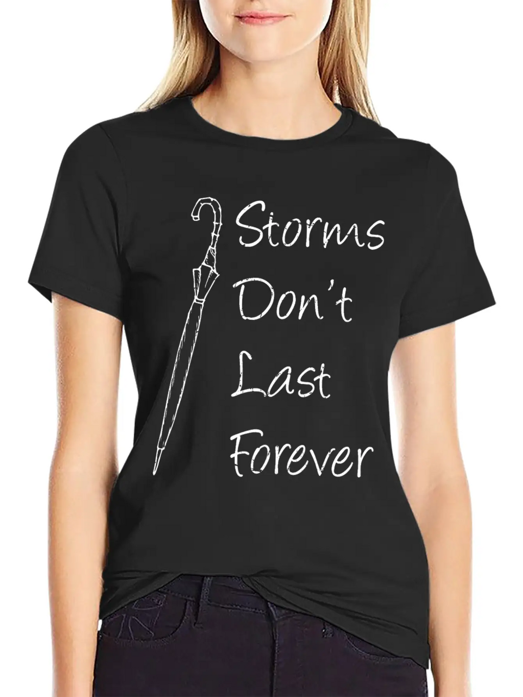 Inspirational - Storms Don't Last Forever - Unisex Short Sleeve Soft Cotton T-Shirt – Casual Everyday Wear