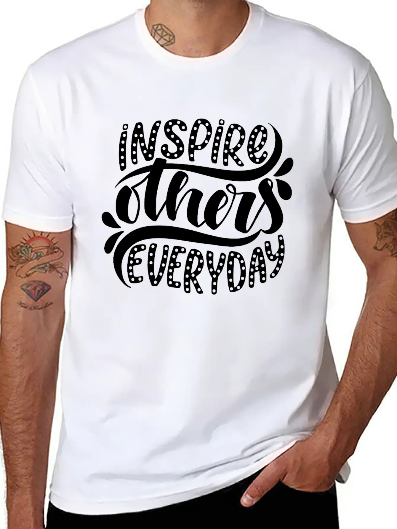 Inspire Others Everyday Motivational Inspirational Stylish Everyday T-Shirt – Unisex Basic Cotton Tee