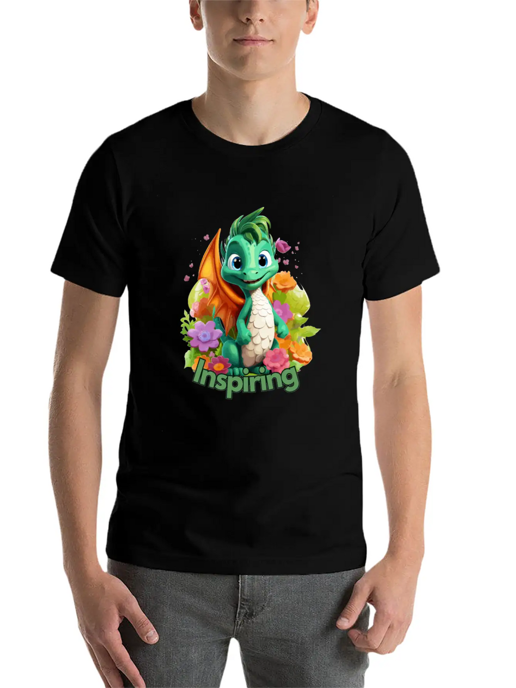 Inspiring Dragon Essential Cotton Tee For Daily Outfits – Unisex Style