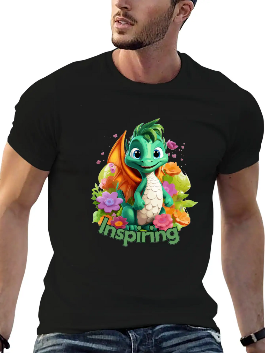Inspiring Dragon Essential Cotton Tee For Daily Outfits – Unisex Style