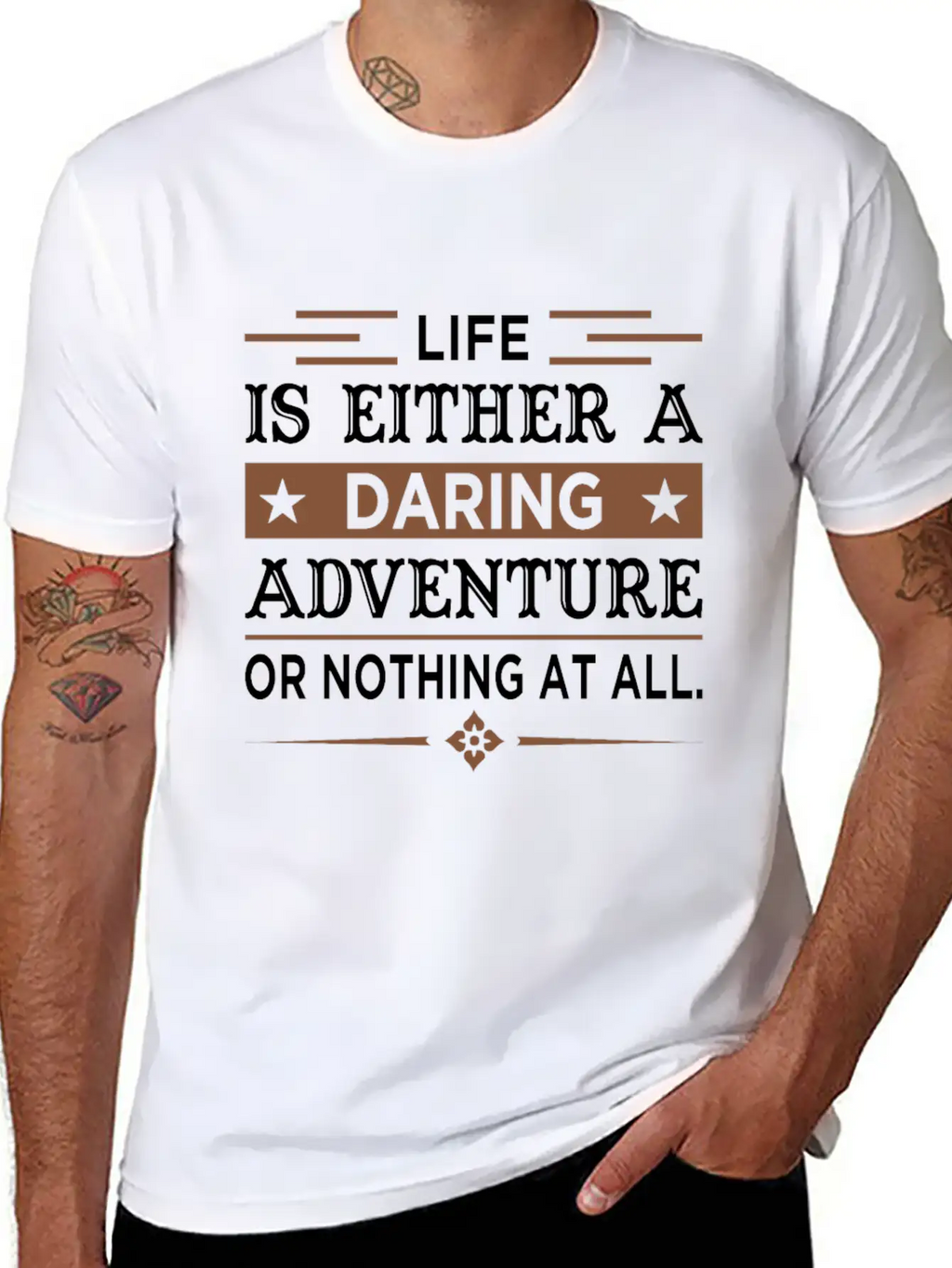 Inspiring Quote For Life Essential Cotton Tee For Daily Outfits – Unisex Style
