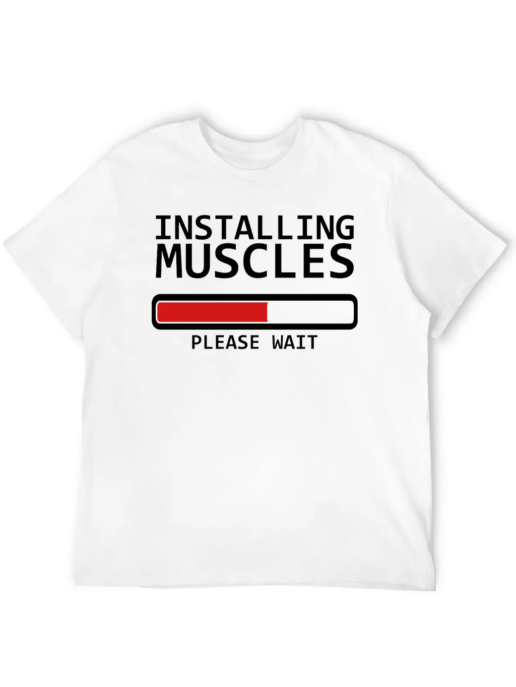 Installing Muscles Unisex Casual T-Shirt – Clean Design For Daily Comfort