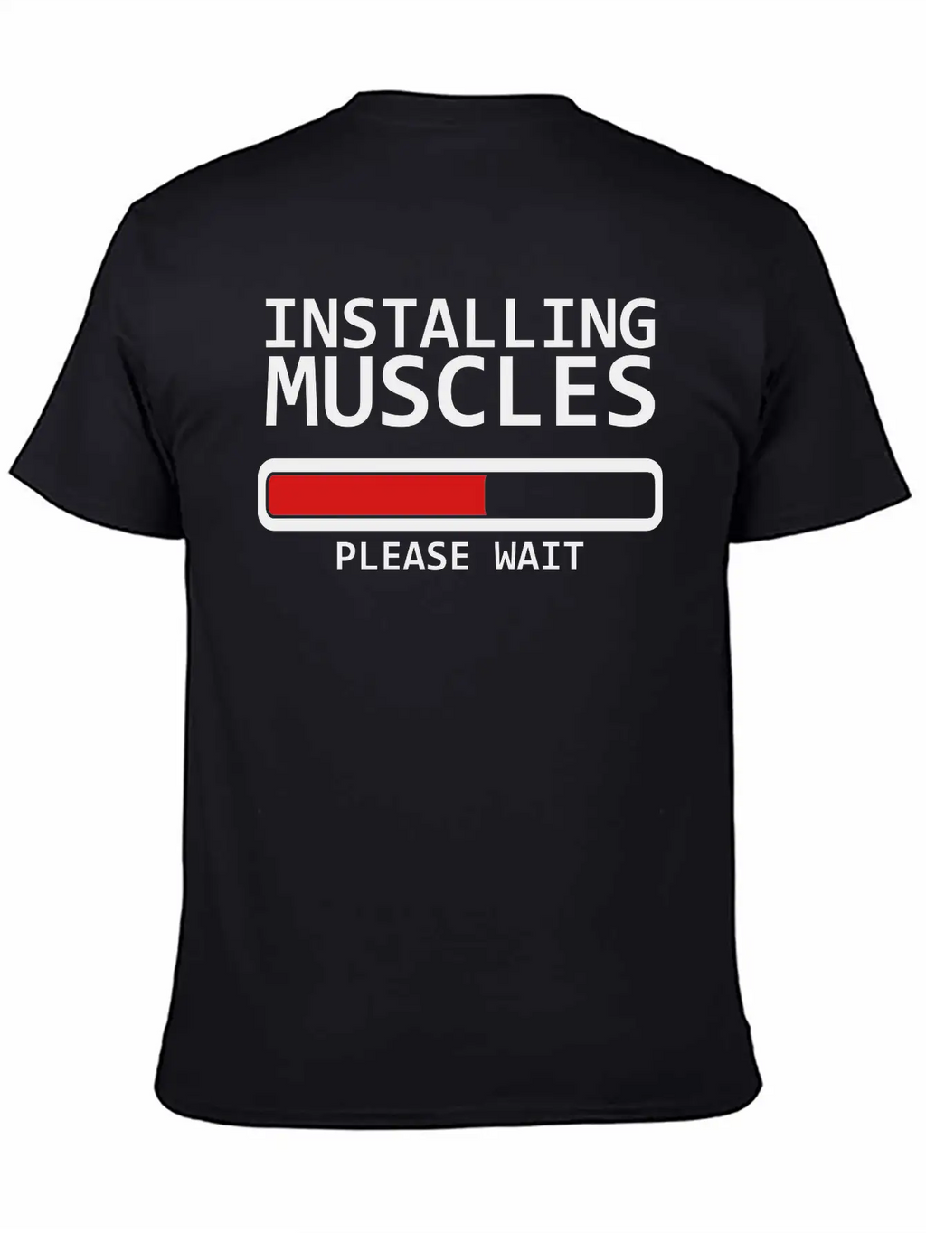 Installing Muscles Unisex Casual T-Shirt – Clean Design For Daily Comfort