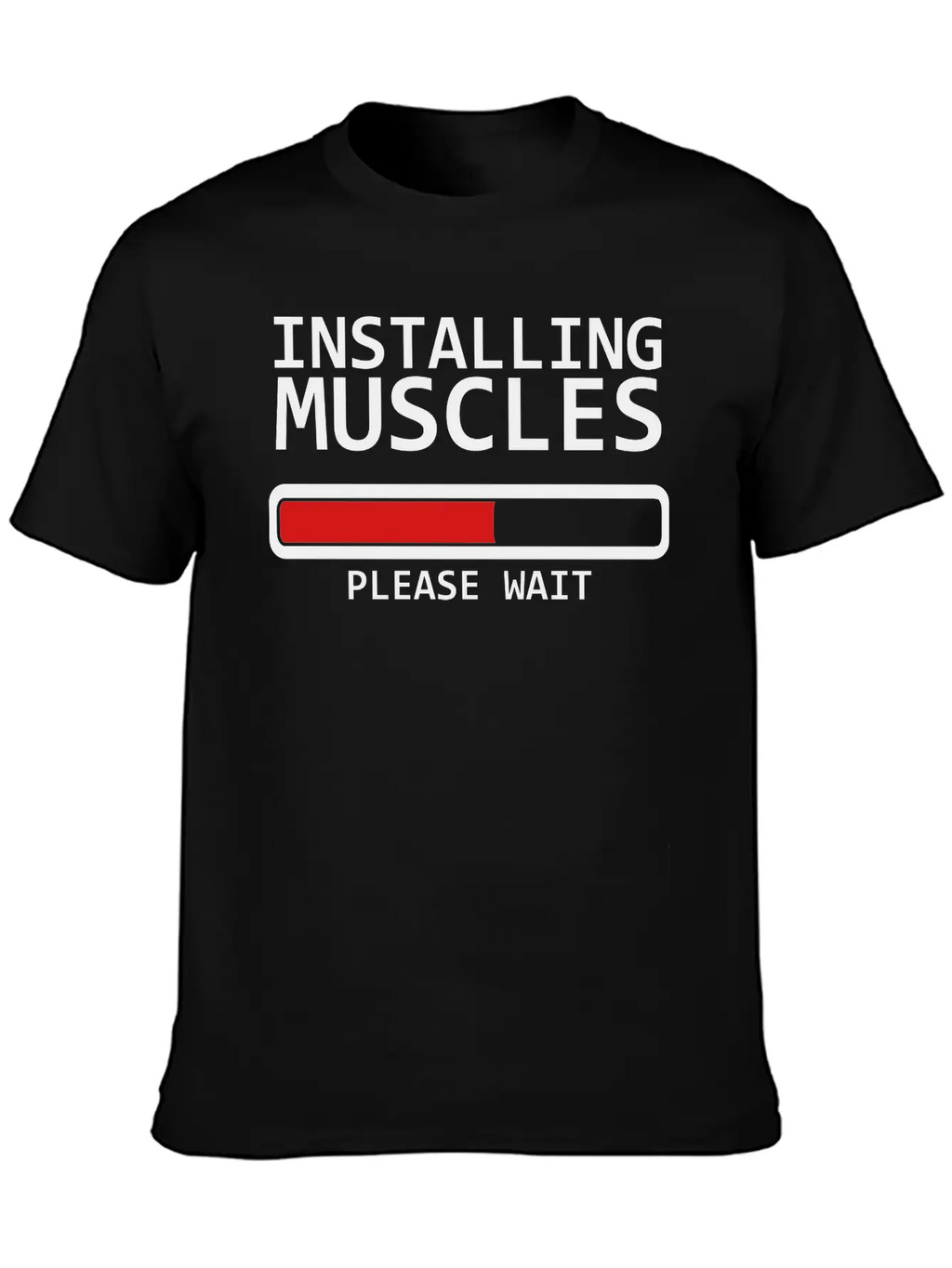 Installing Muscles Unisex Casual T-Shirt – Clean Design For Daily Comfort
