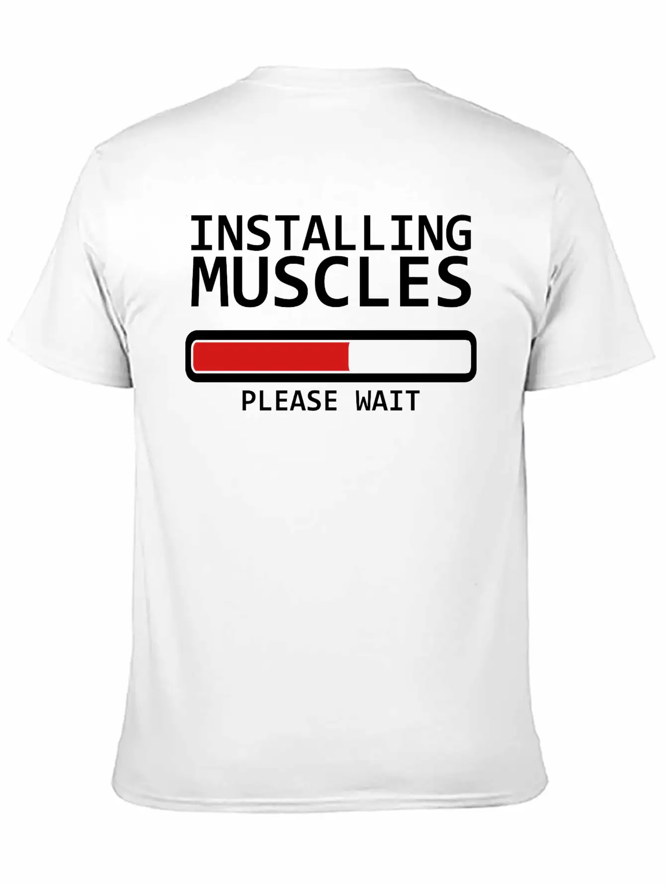 Installing Muscles Unisex Casual T-Shirt – Clean Design For Daily Comfort