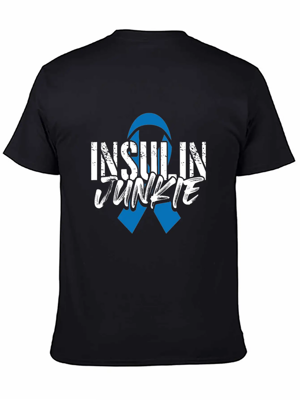 Insulin Junkie Diabetes Insulin Awareness Month Casual Graphic T-Shirt – Simple And Comfortable Daily Wear