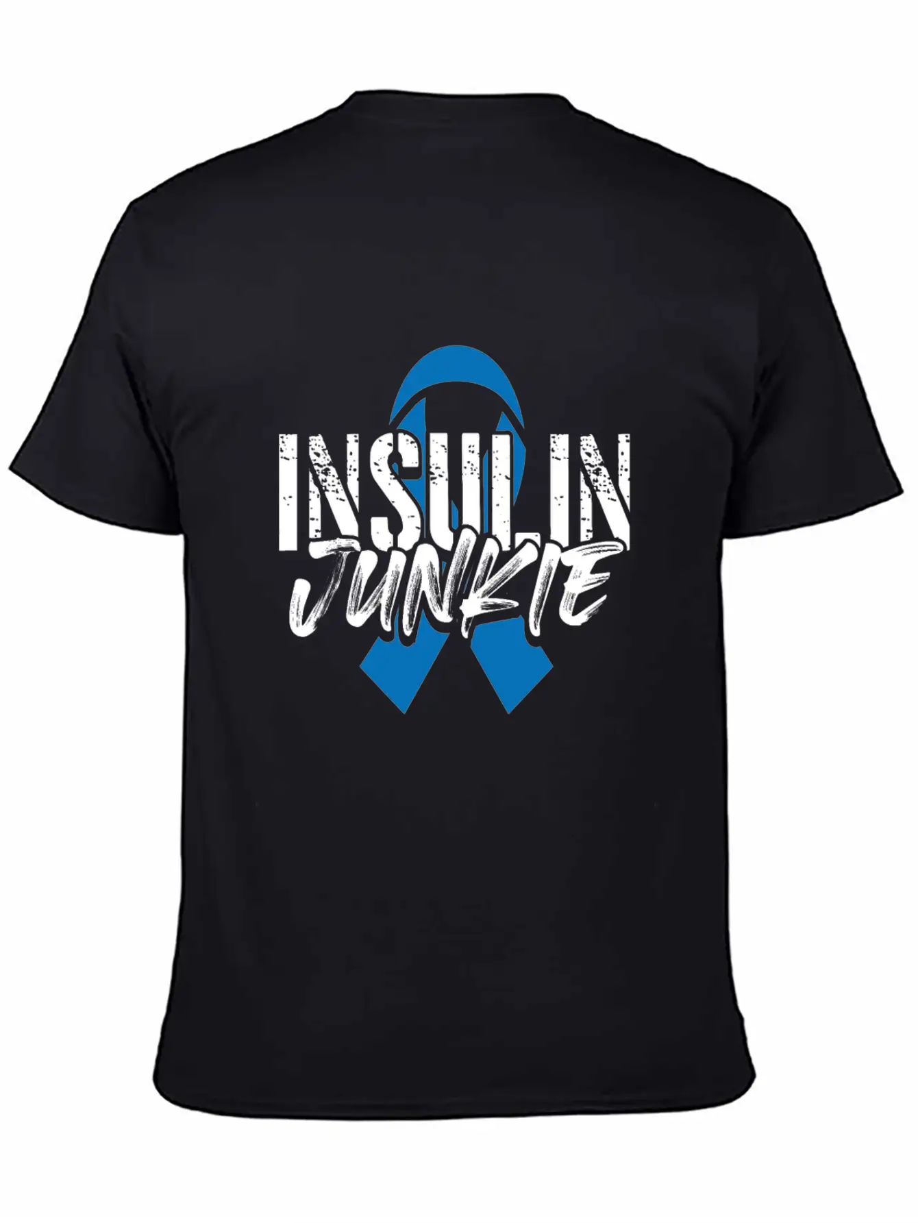 Insulin Junkie Diabetes Insulin Awareness Month Casual Graphic T-Shirt – Simple And Comfortable Daily Wear