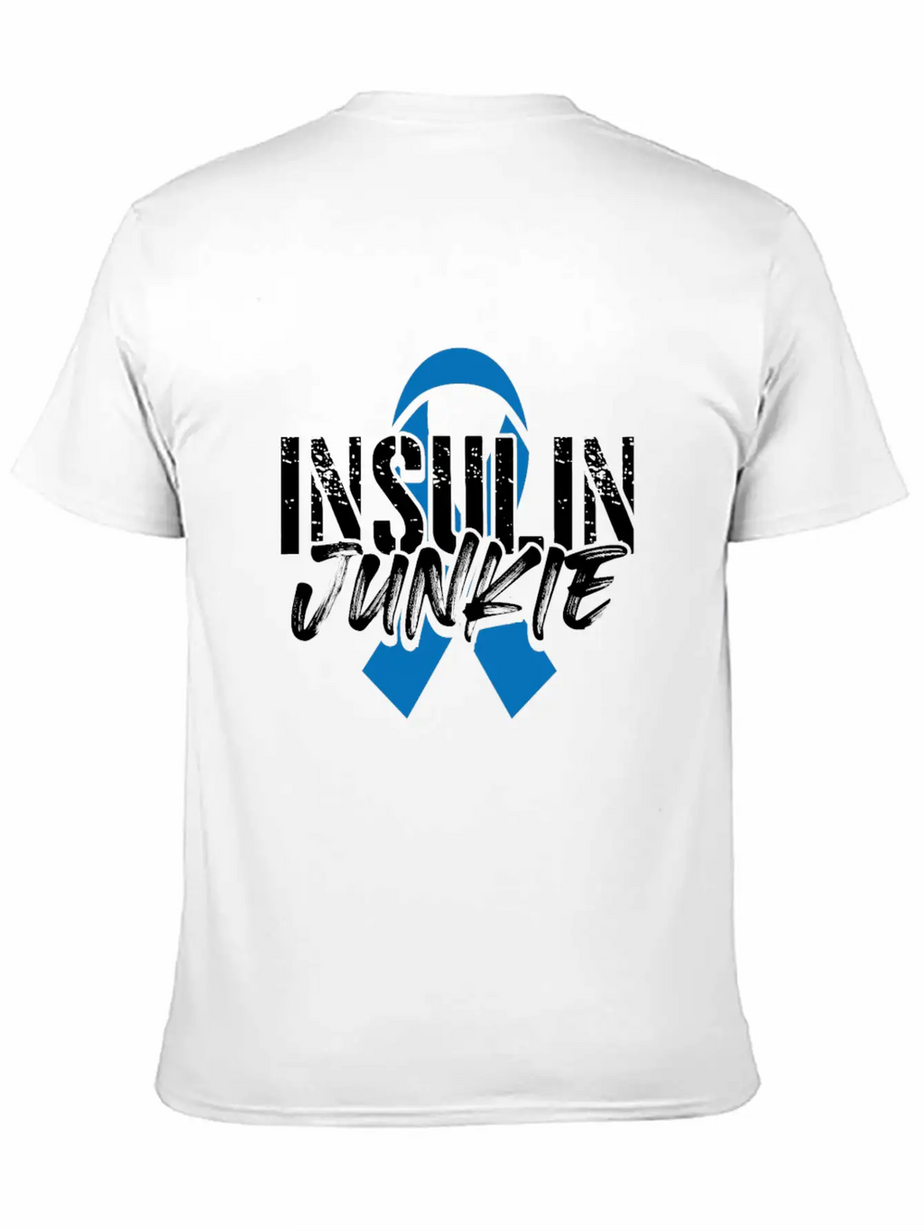 Insulin Junkie Diabetes Insulin Awareness Month Casual Graphic T-Shirt – Simple And Comfortable Daily Wear
