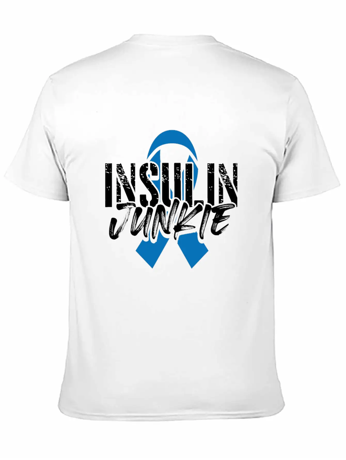 Insulin Junkie Diabetes Insulin Awareness Month Casual Graphic T-Shirt – Simple And Comfortable Daily Wear