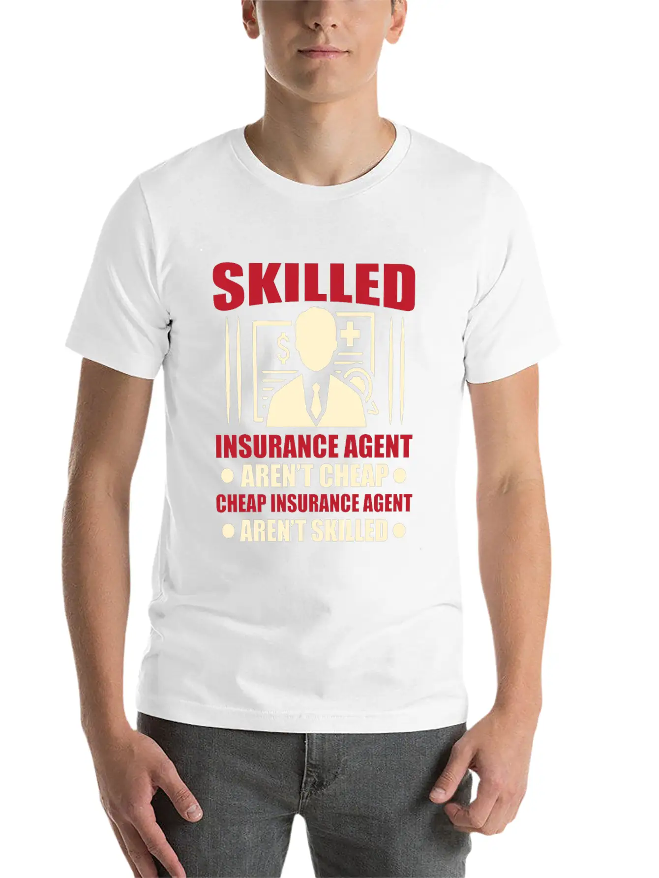 Insurance Agent Casual Graphic T-Shirt – Simple And Comfortable Daily Wear