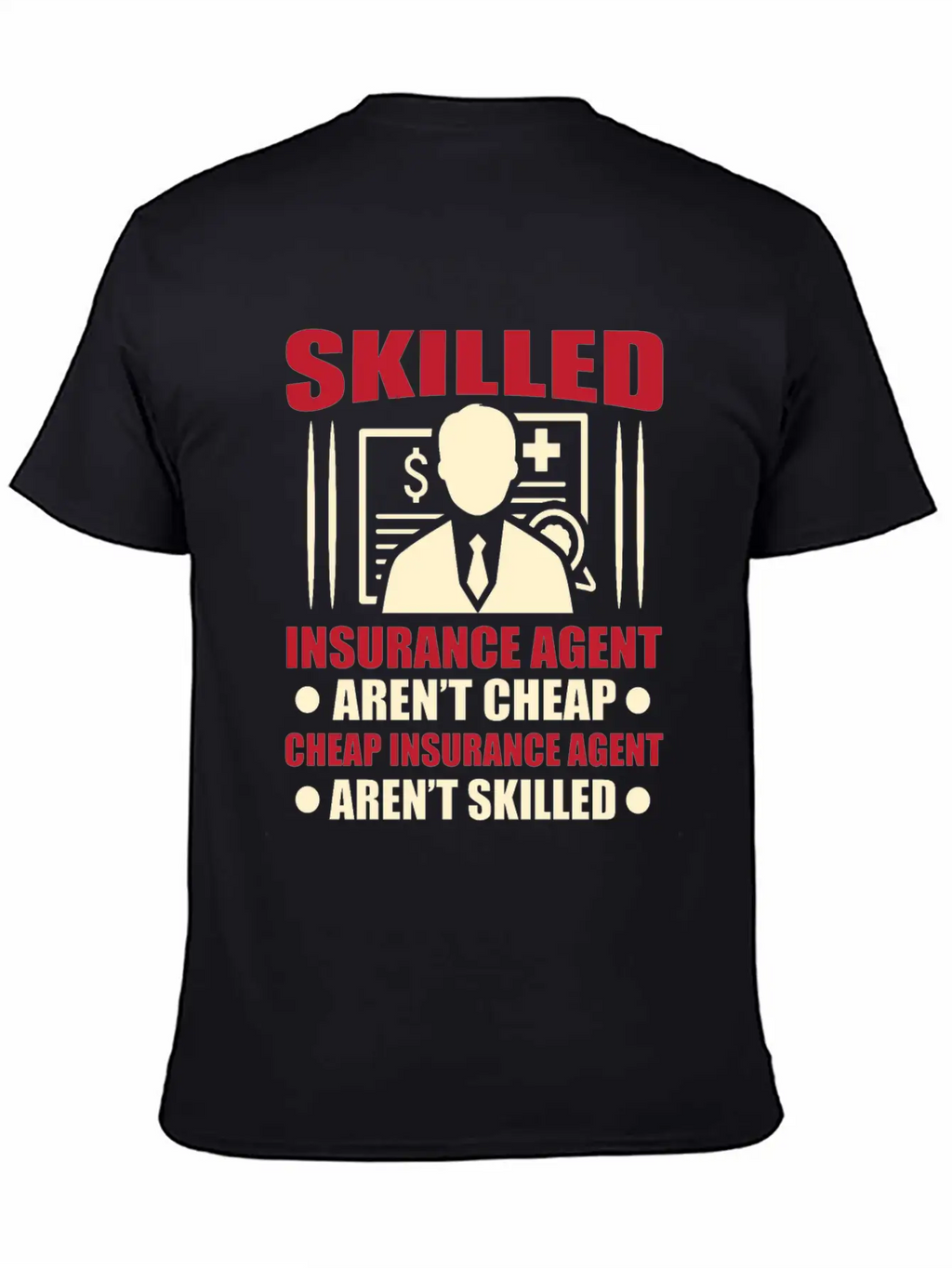 Insurance Agent Casual Graphic T-Shirt – Simple And Comfortable Daily Wear
