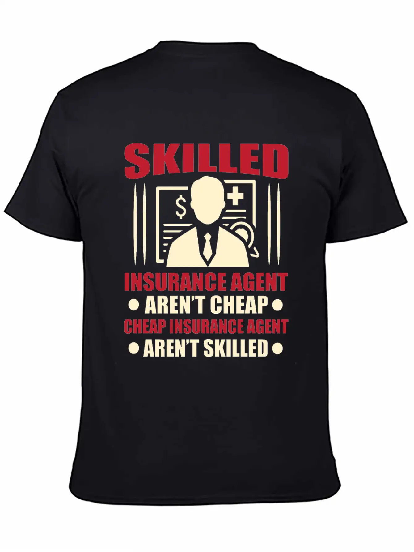 Insurance Agent Casual Graphic T-Shirt – Simple And Comfortable Daily Wear