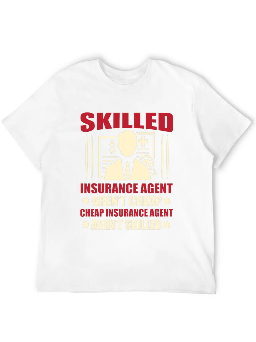 Insurance Agent Casual Graphic T-Shirt – Simple And Comfortable Daily Wear