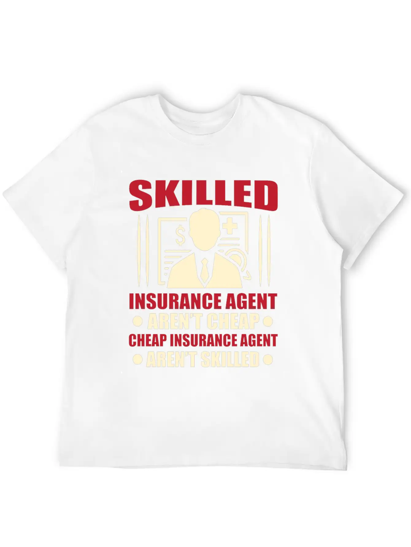 Insurance Agent Casual Graphic T-Shirt – Simple And Comfortable Daily Wear