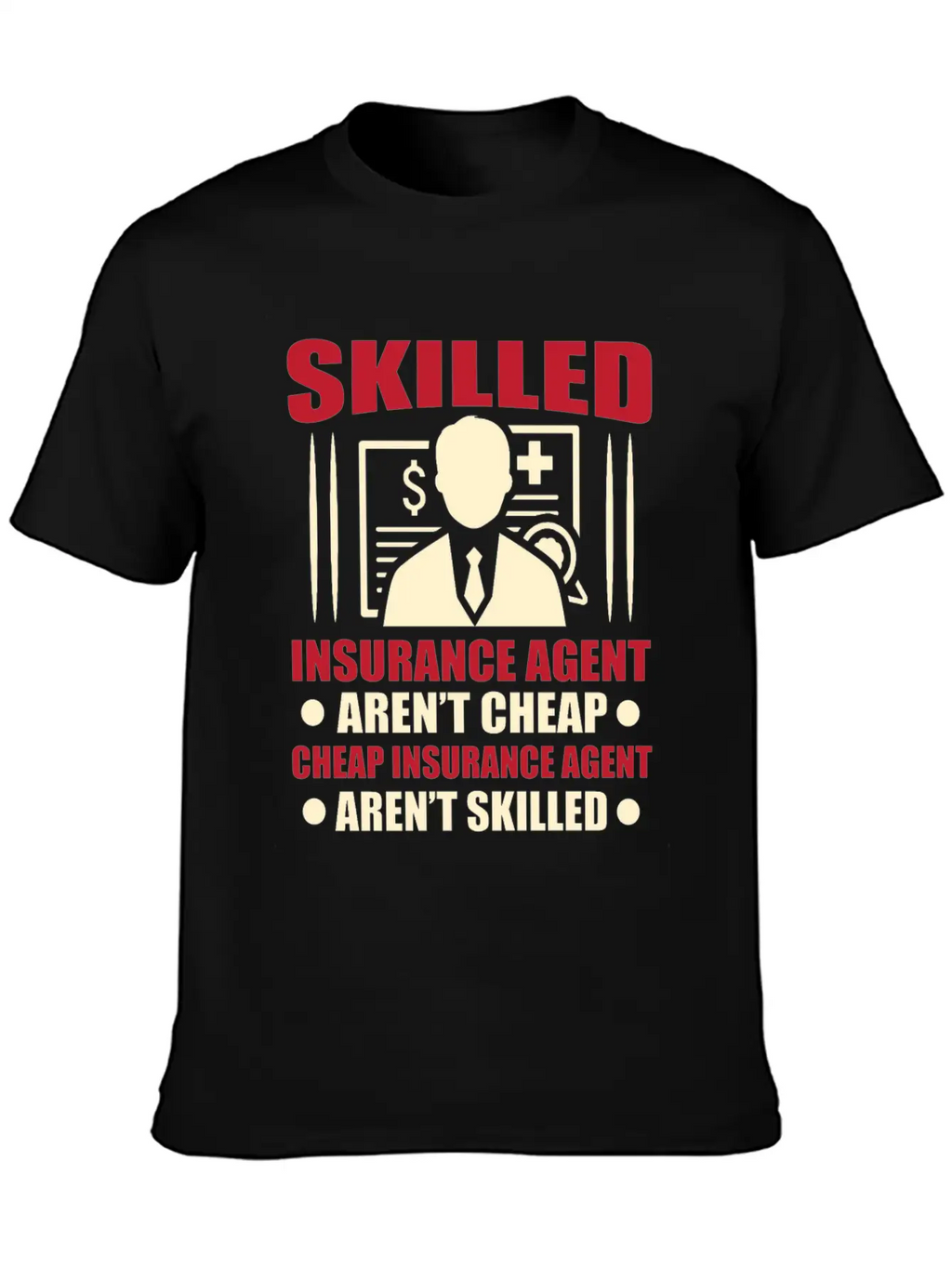 Insurance Agent Casual Graphic T-Shirt – Simple And Comfortable Daily Wear