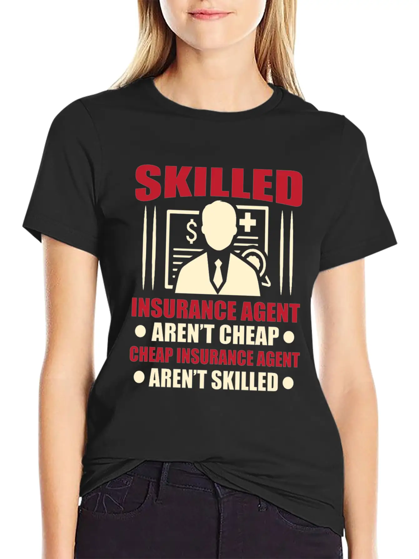 Insurance Agent Casual Graphic T-Shirt – Simple And Comfortable Daily Wear