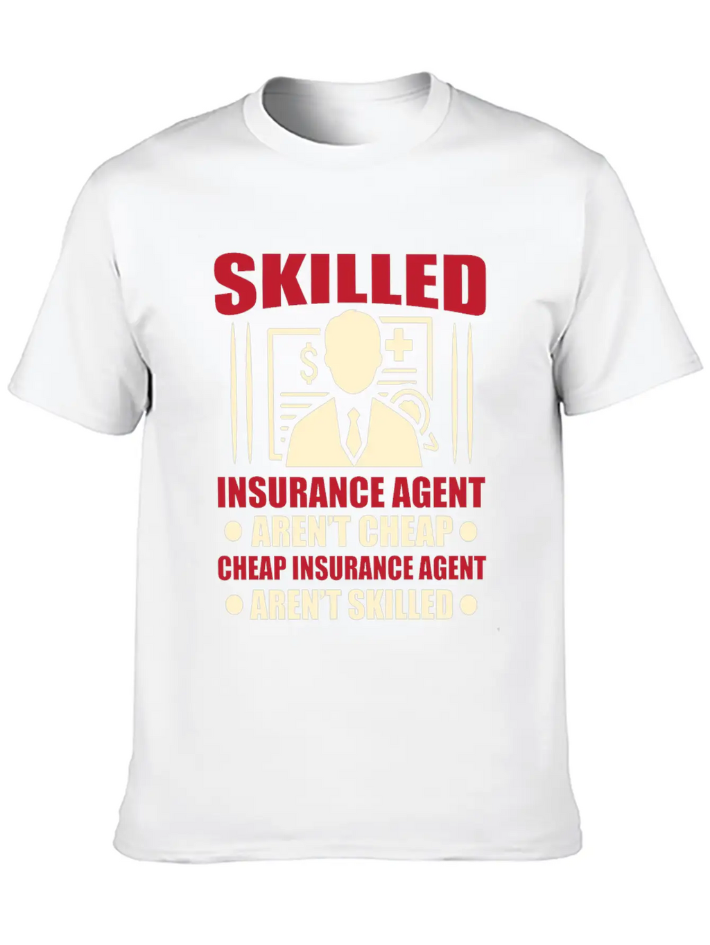Insurance Agent Casual Graphic T-Shirt – Simple And Comfortable Daily Wear