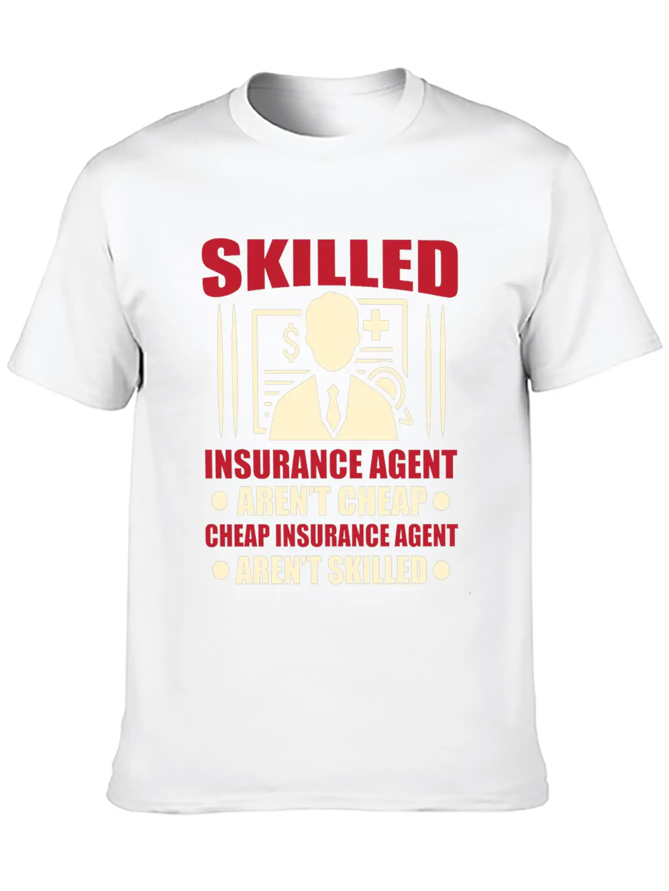 Insurance Agent Casual Graphic T-Shirt – Simple And Comfortable Daily Wear