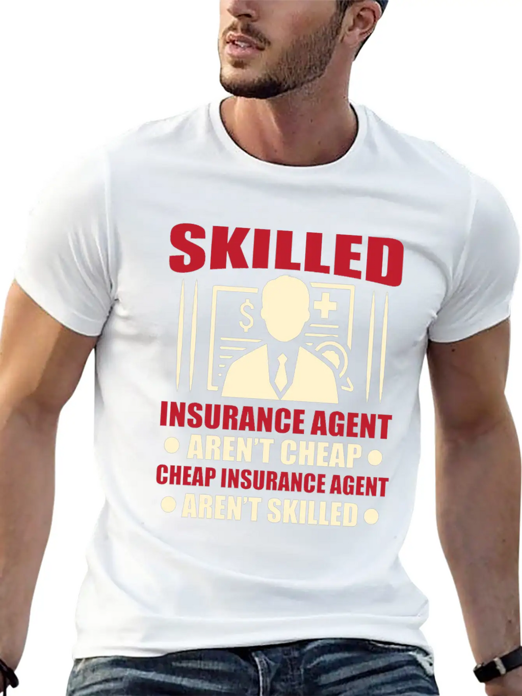 Insurance Agent Casual Graphic T-Shirt – Simple And Comfortable Daily Wear