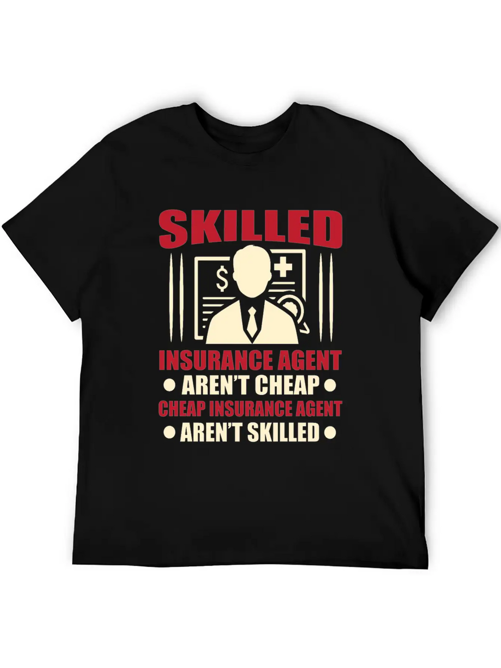 Insurance Agent Casual Graphic T-Shirt – Simple And Comfortable Daily Wear