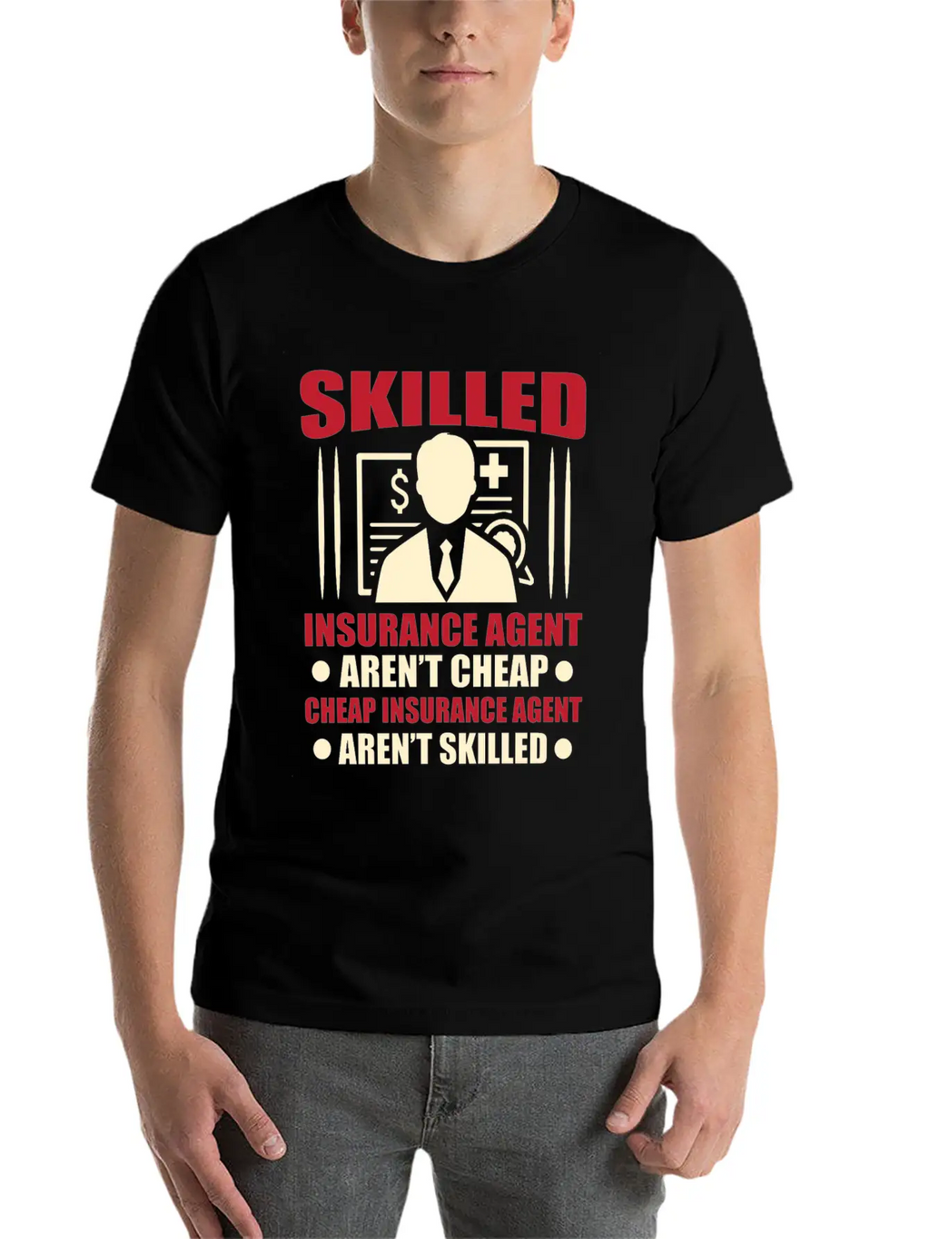 Insurance Agent Casual Graphic T-Shirt – Simple And Comfortable Daily Wear