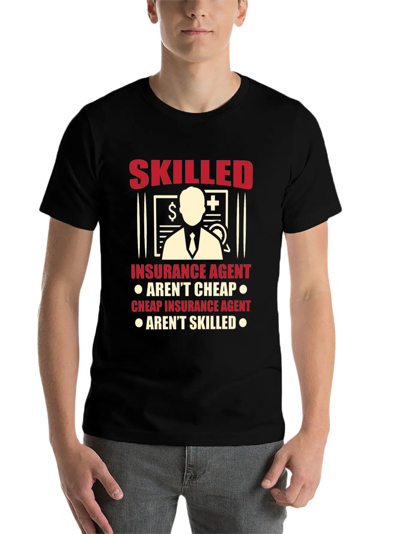 Insurance Agent Casual Graphic T-Shirt – Simple And Comfortable Daily Wear