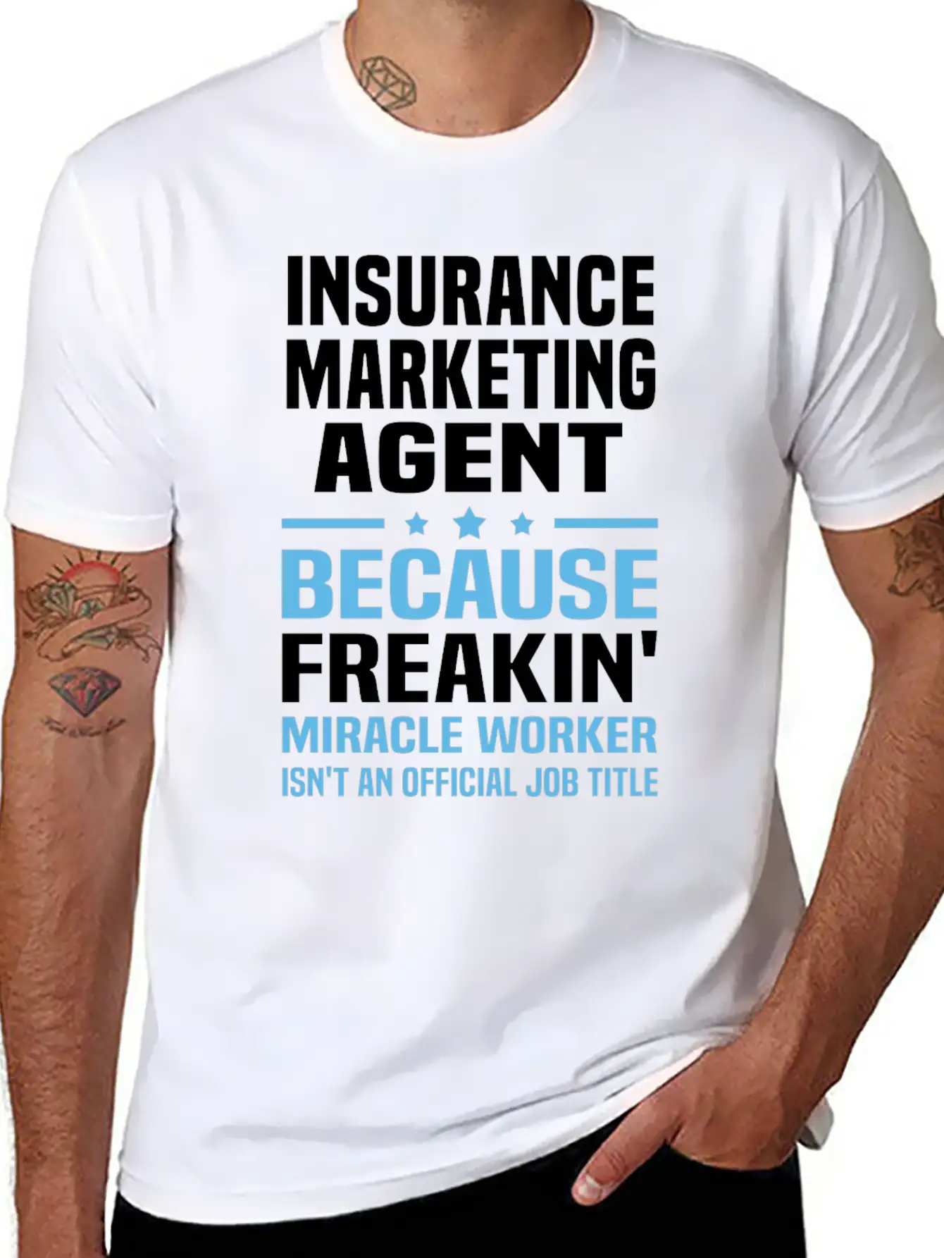 Insurance Marketing Agent Casual Graphic T-Shirt – Simple And Comfortable Daily Wear