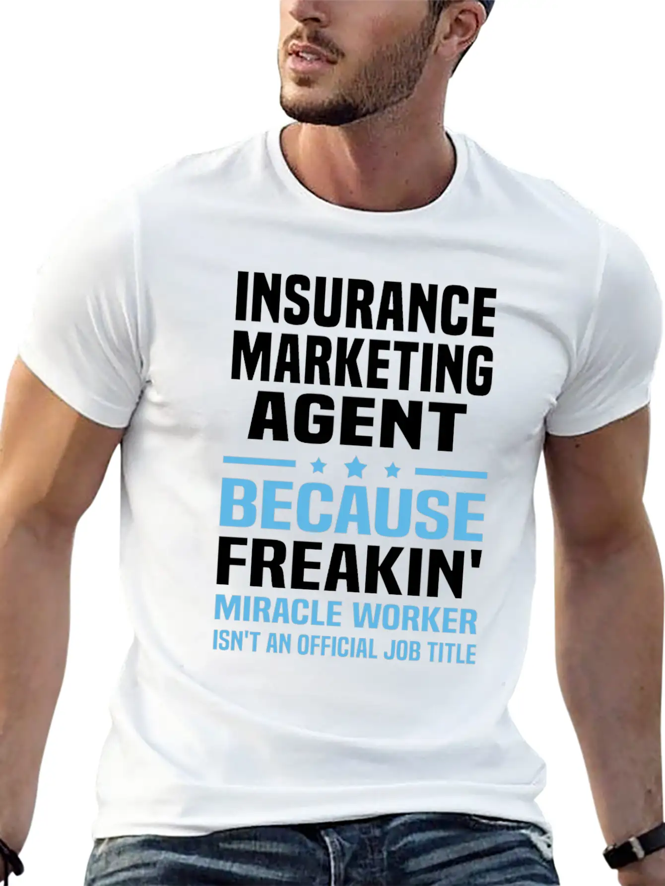 Insurance Marketing Agent Casual Graphic T-Shirt – Simple And Comfortable Daily Wear