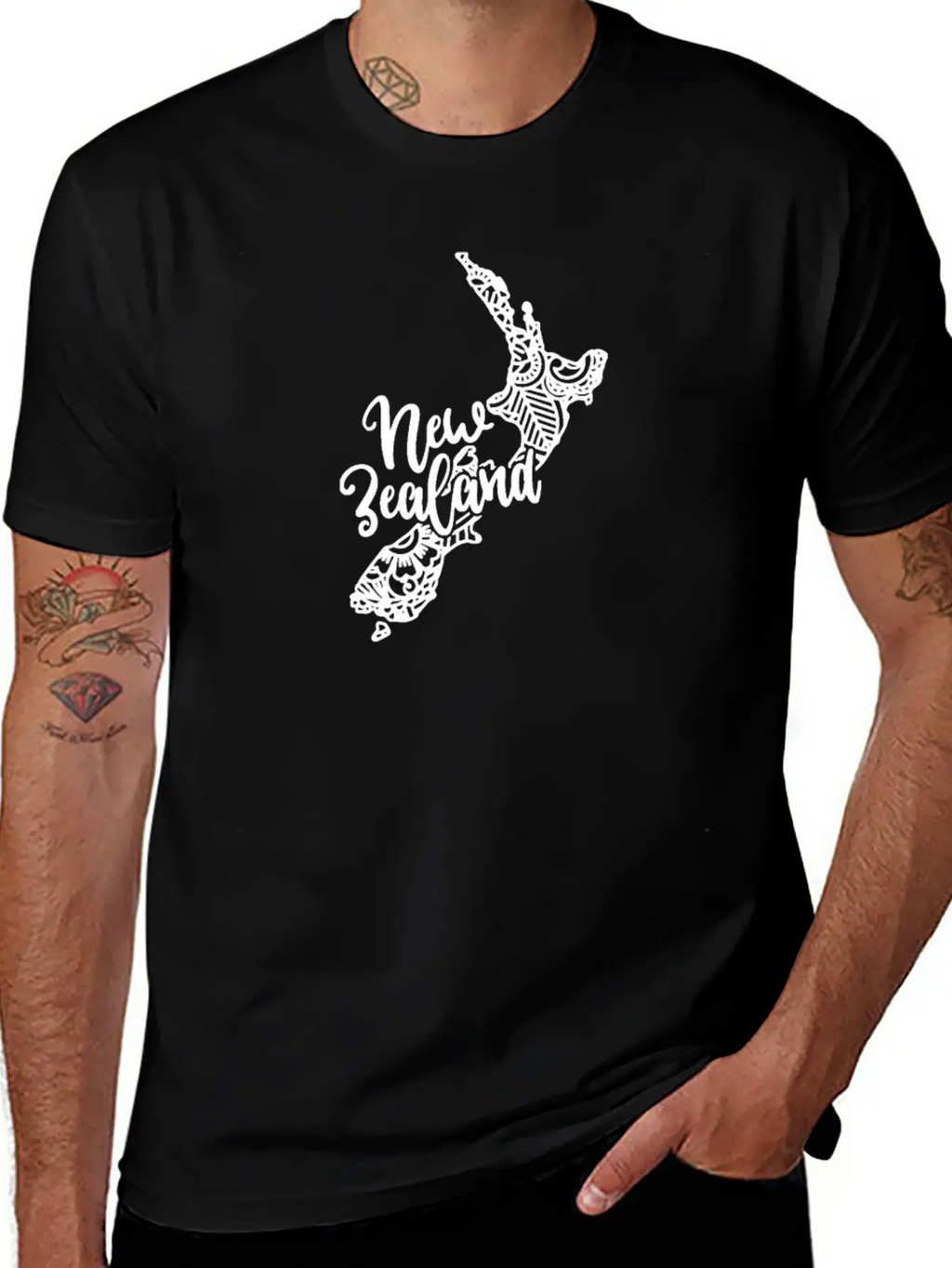 International Mandala Country New Zealand Kiwis Unisex Casual T-Shirt – Clean Design For Daily Comfort