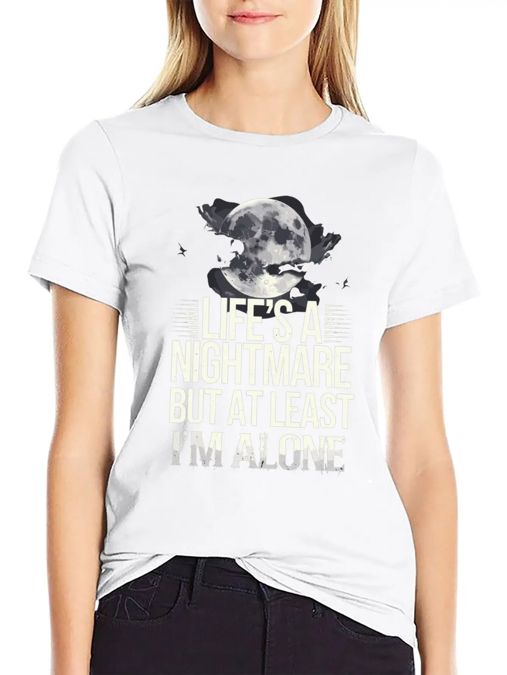 Introversion Alternative Style Emotional Essential Cotton Tee For Daily Outfits – Unisex Style
