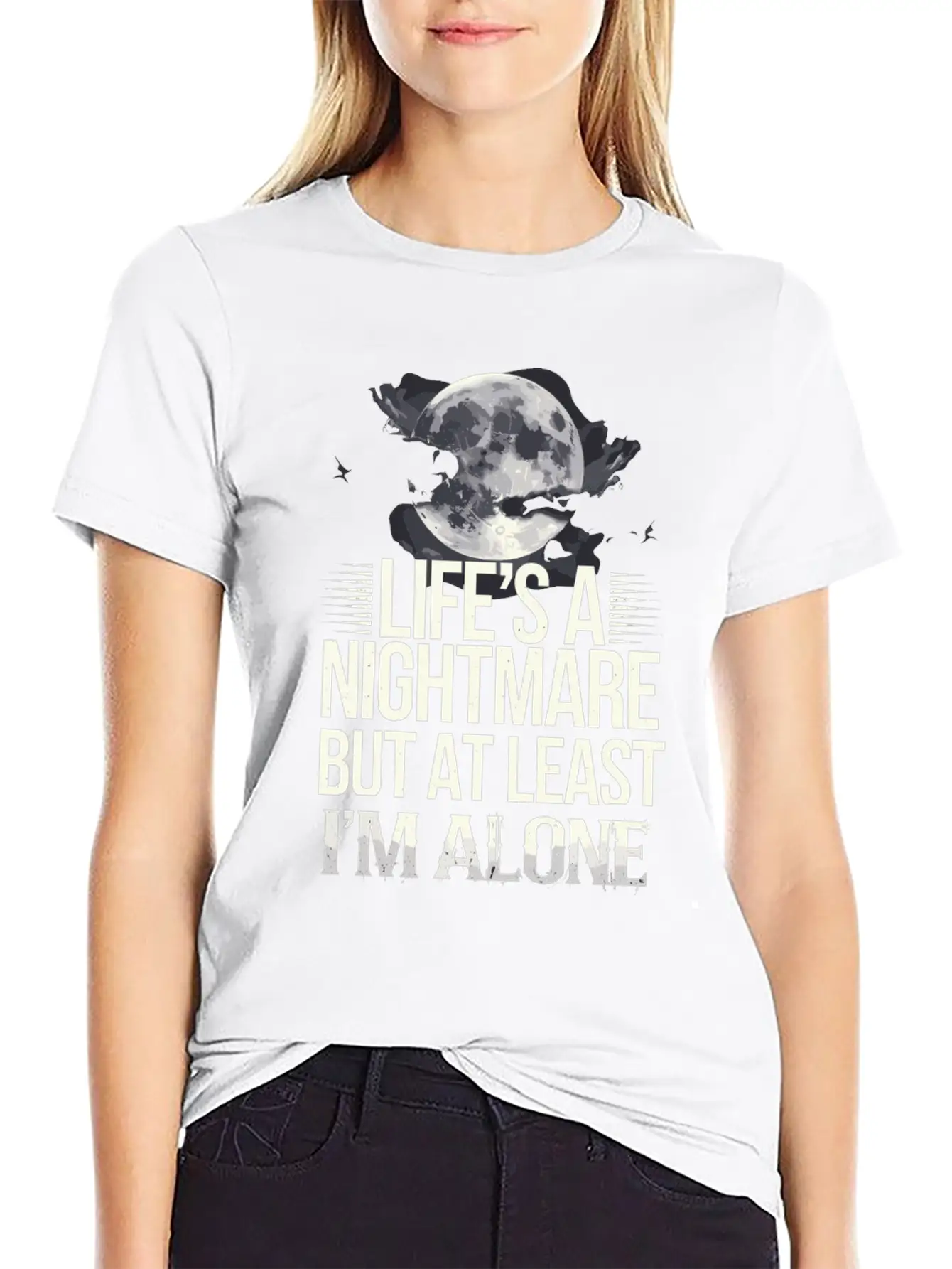 Introversion Alternative Style Emotional Essential Cotton Tee For Daily Outfits – Unisex Style