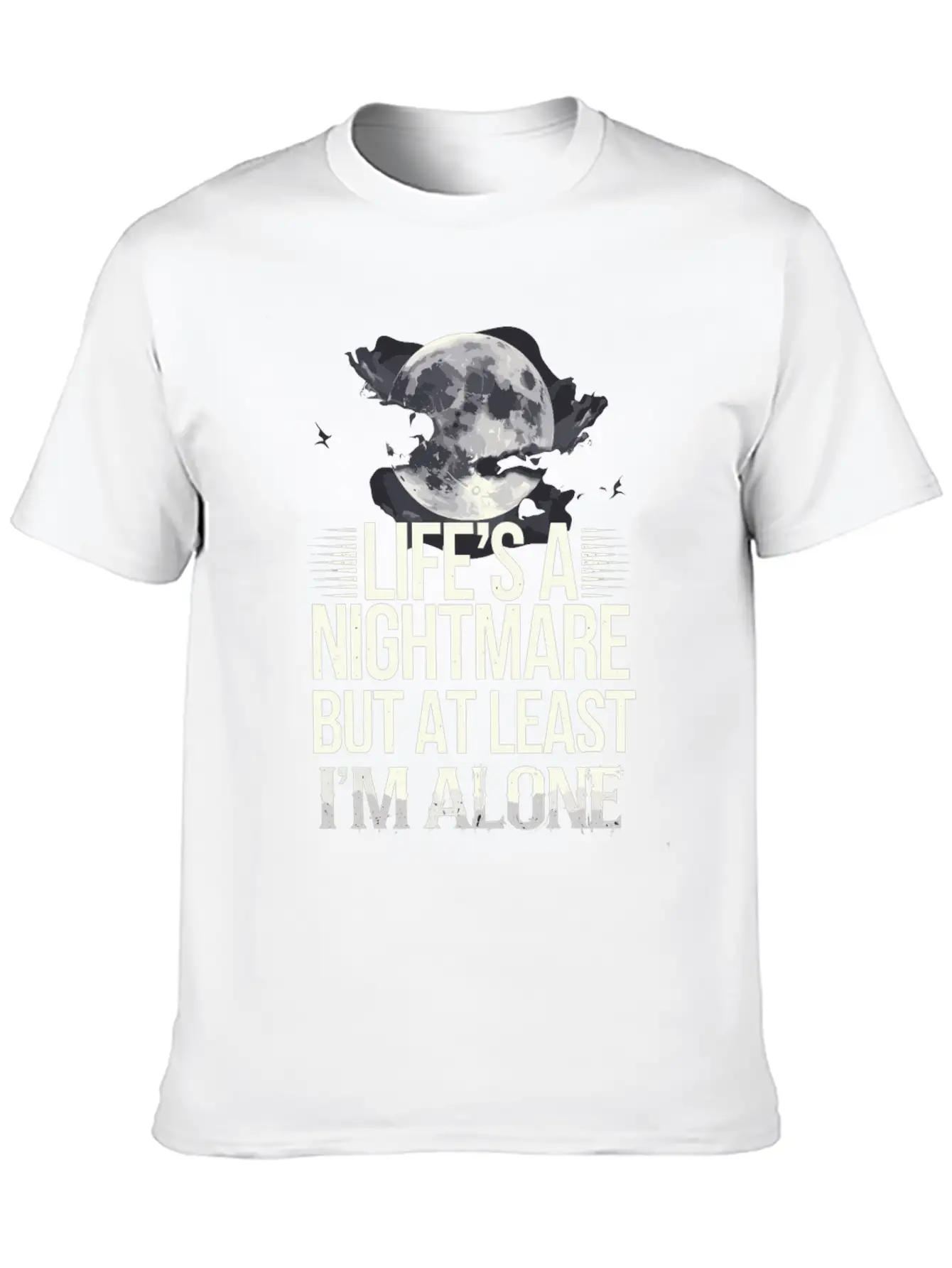 Introversion Alternative Style Emotional Essential Cotton Tee For Daily Outfits – Unisex Style