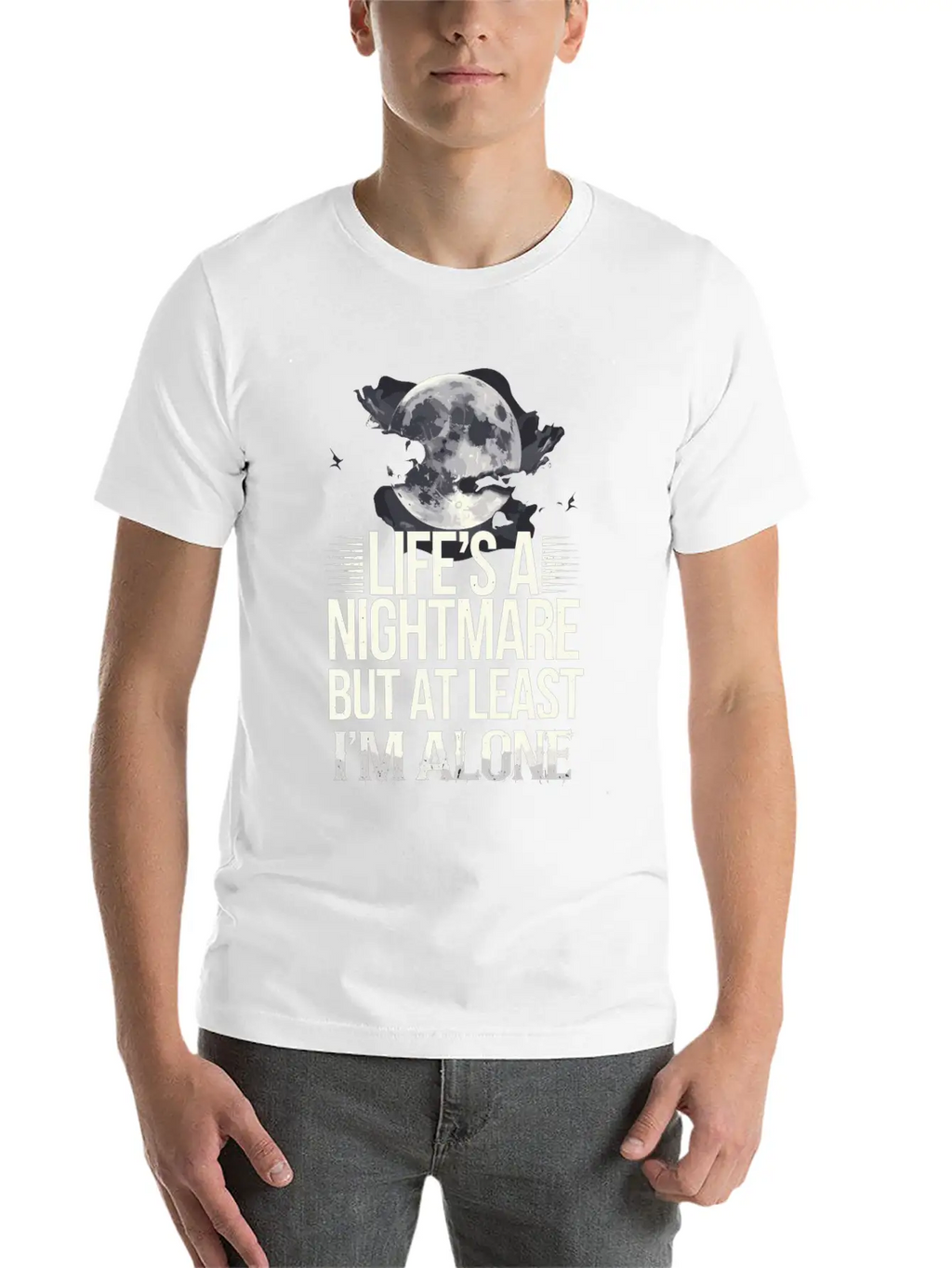 Introversion Alternative Style Emotional Essential Cotton Tee For Daily Outfits – Unisex Style