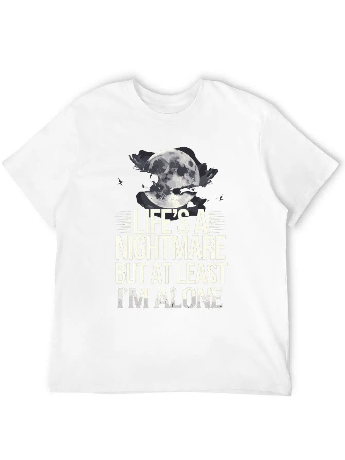 Introversion Alternative Style Emotional Essential Cotton Tee For Daily Outfits – Unisex Style