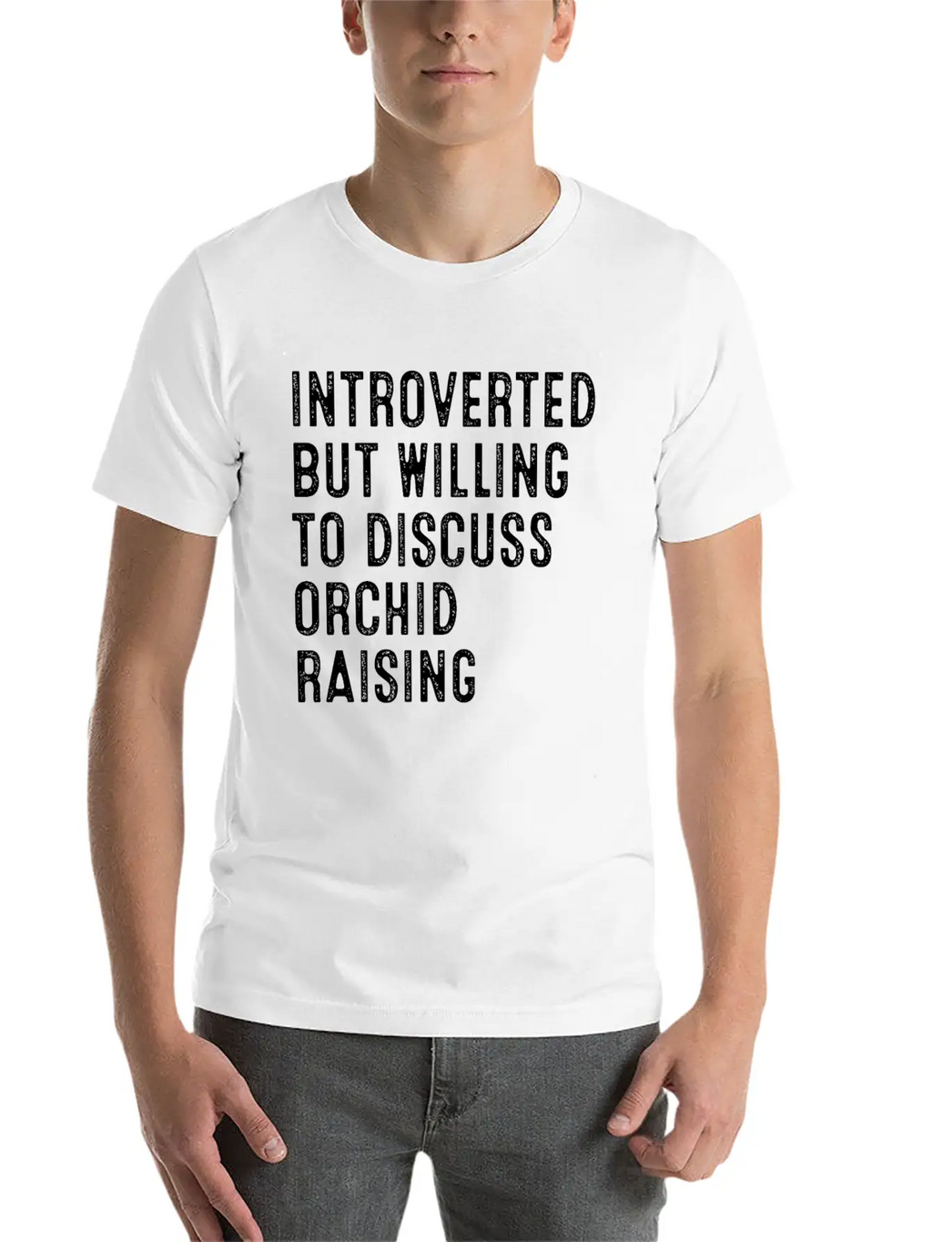 Introverted But Willing To Discuss Orchid Raising Unisex Casual T-Shirt – Clean Design For Daily Comfort