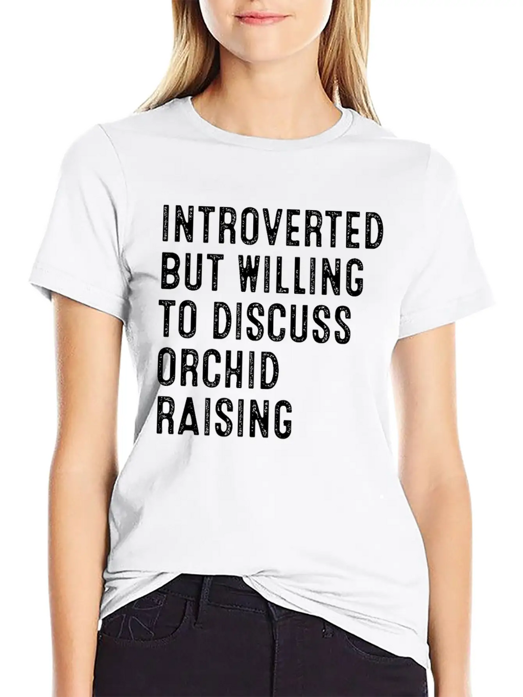 Introverted But Willing To Discuss Orchid Raising Unisex Casual T-Shirt – Clean Design For Daily Comfort