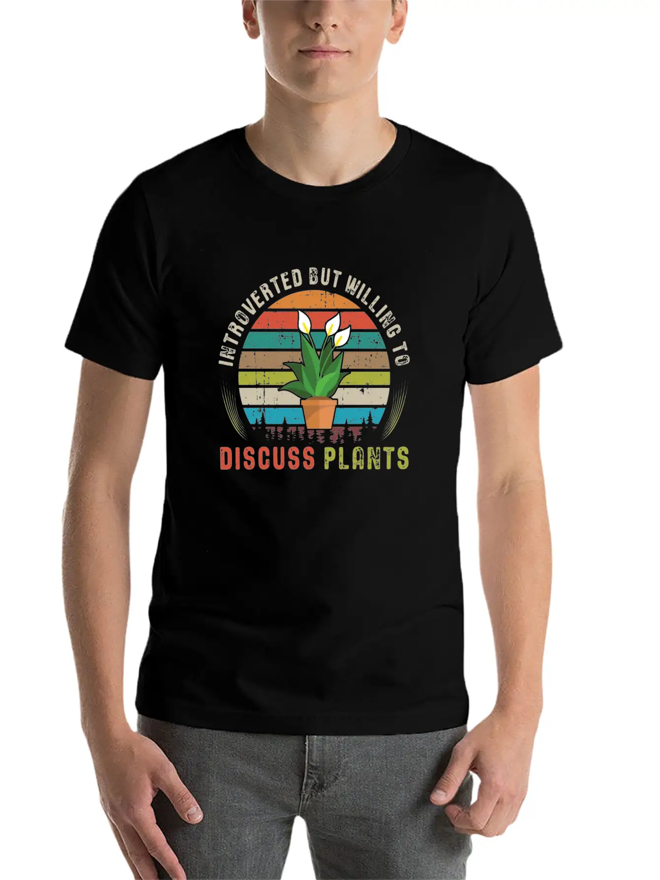 Introverted But Willing To Discuss Plants Essential Cotton Tee For Daily Outfits – Unisex Style