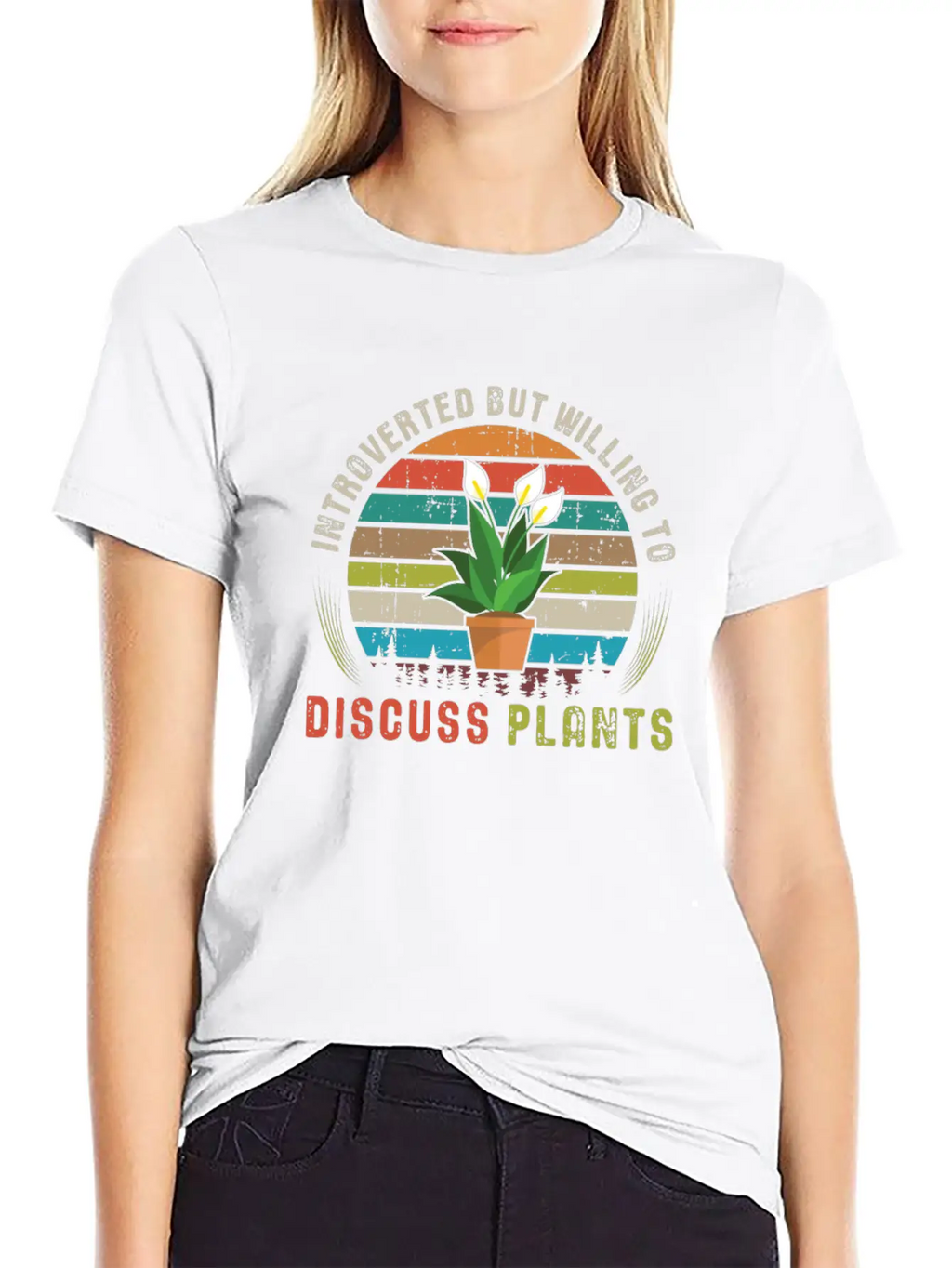 Introverted But Willing To Discuss Plants Essential Cotton Tee For Daily Outfits – Unisex Style