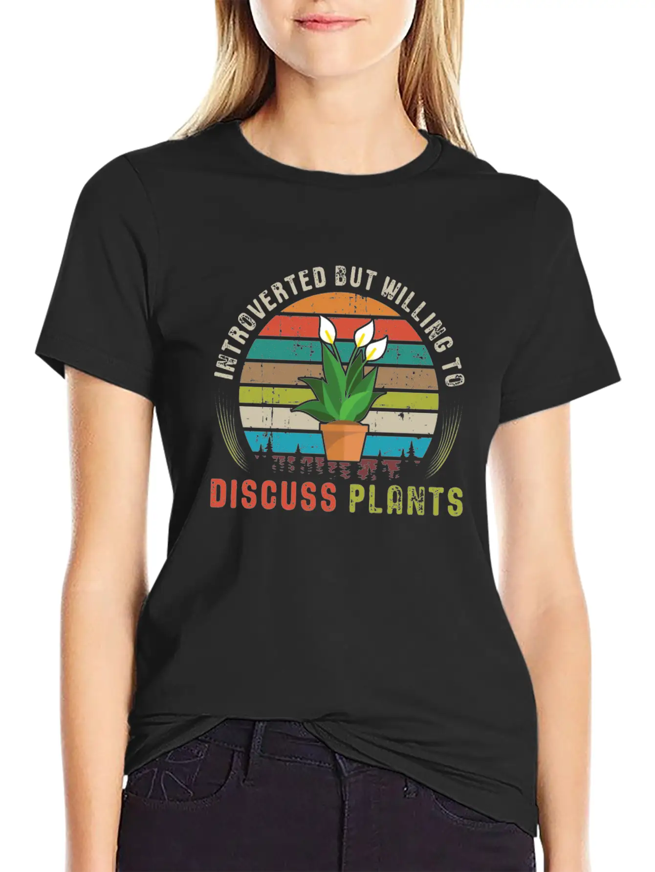 Introverted But Willing To Discuss Plants Essential Cotton Tee For Daily Outfits – Unisex Style