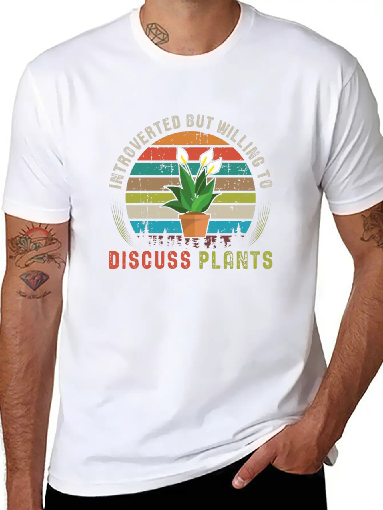 Introverted But Willing To Discuss Plants Essential Cotton Tee For Daily Outfits – Unisex Style