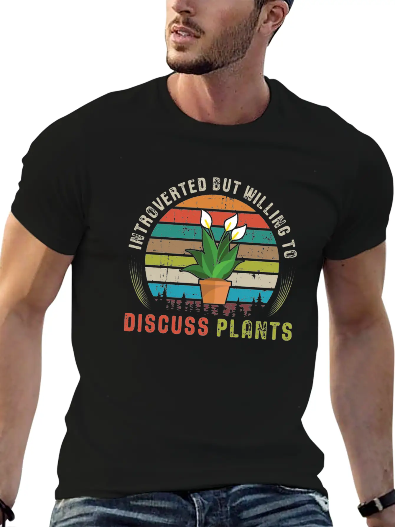 Introverted But Willing To Discuss Plants Essential Cotton Tee For Daily Outfits – Unisex Style